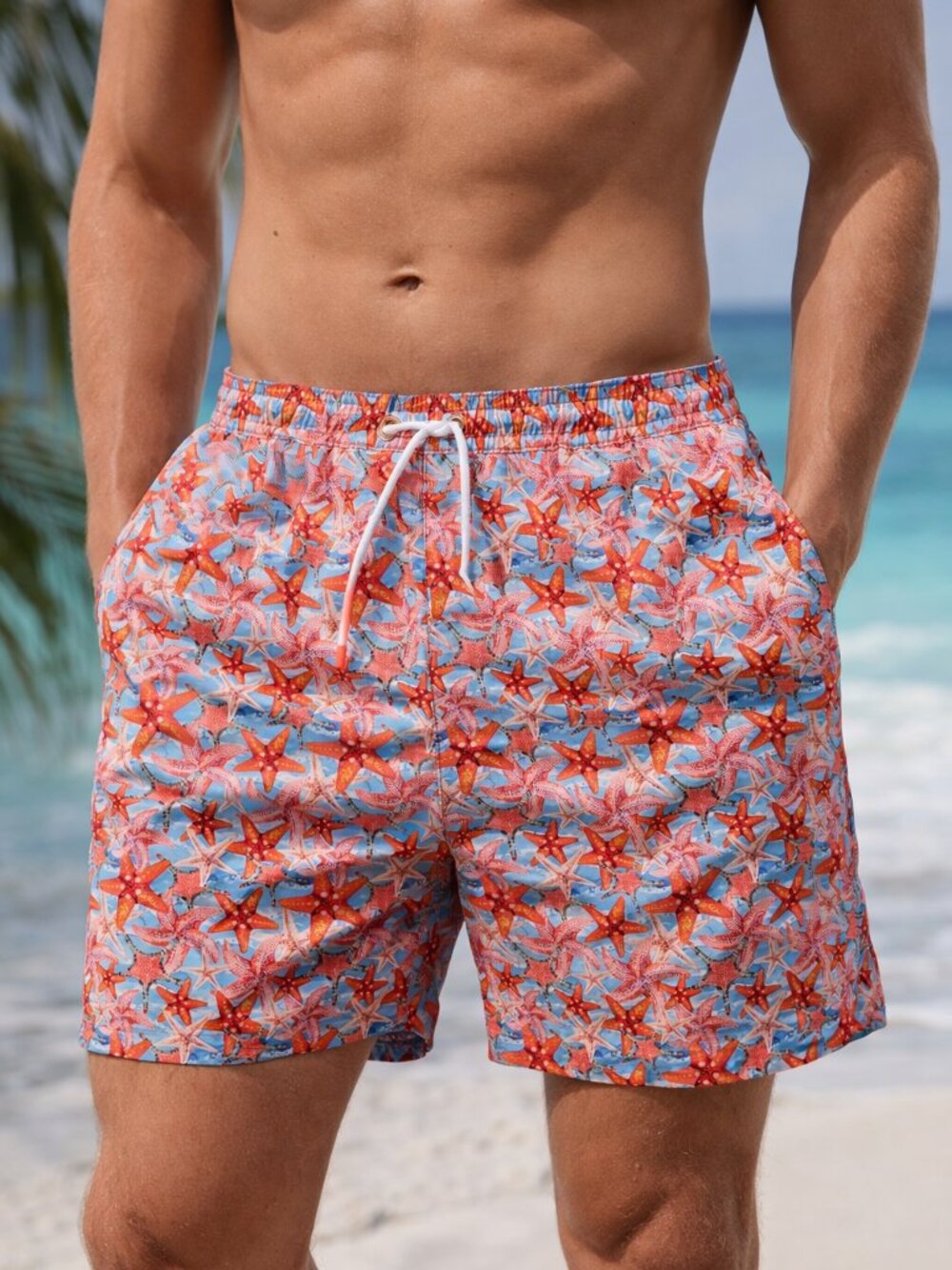 Swims TROPEA STARFISH print 6 1/2 Inch Inseam